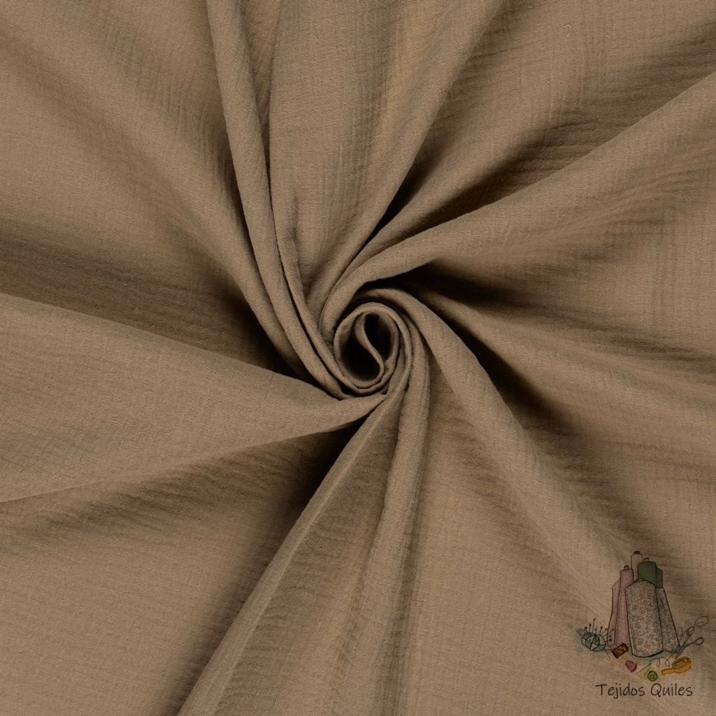 Muselina Camel Oscuro - Imagen 2
