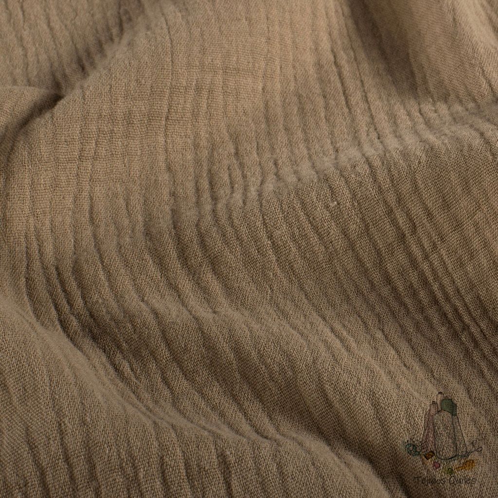 Muselina Camel Oscuro