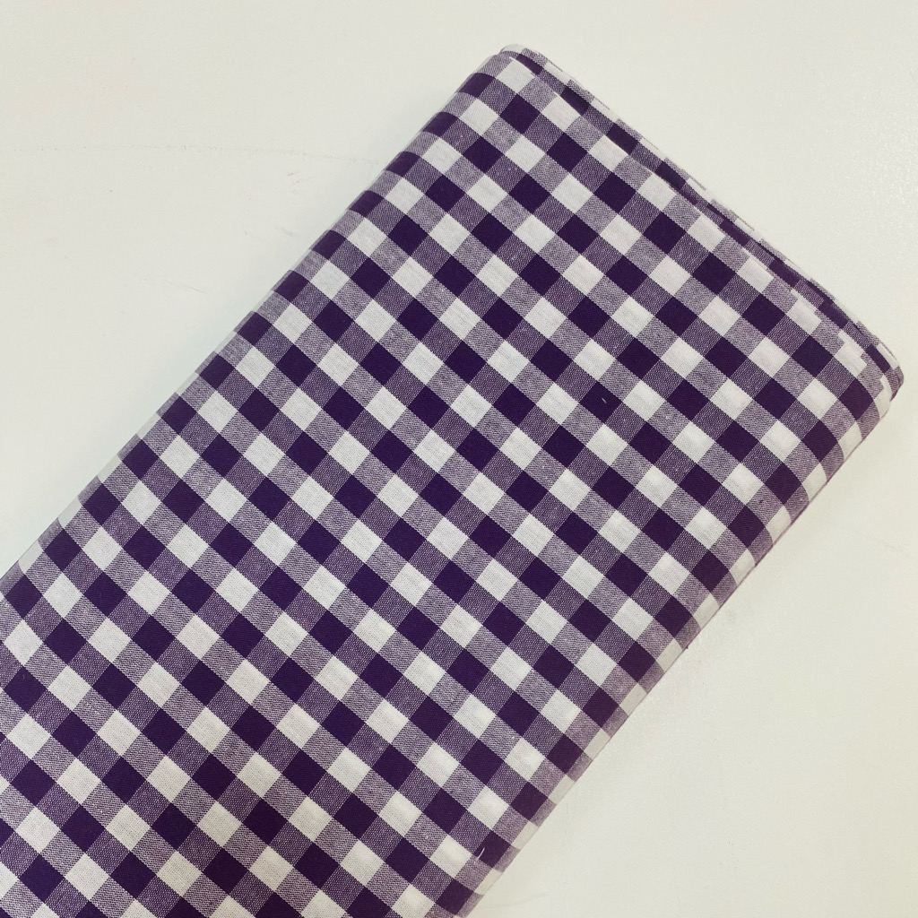 Vichy Algodón Morado1cm