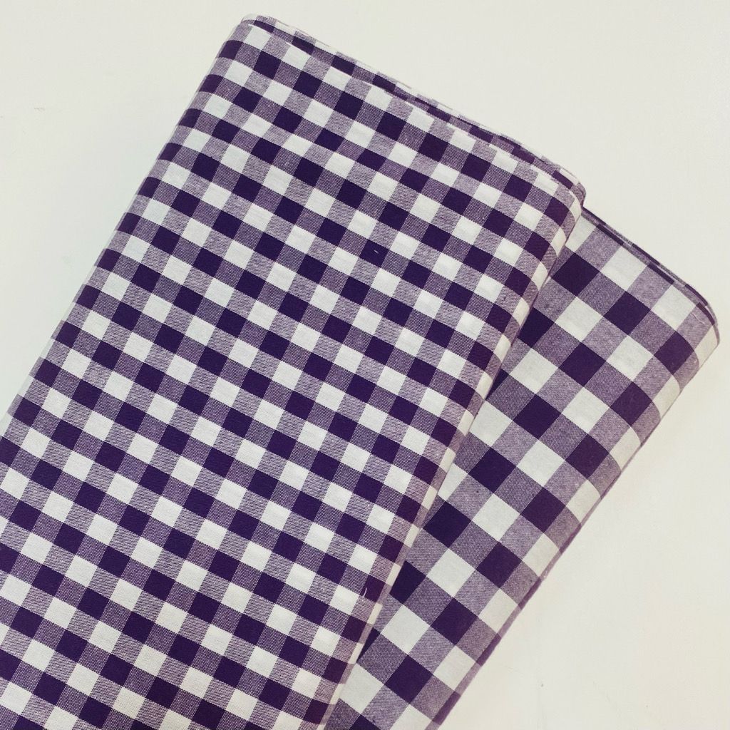 Vichy Algodón Morado1cm - Imagen 2