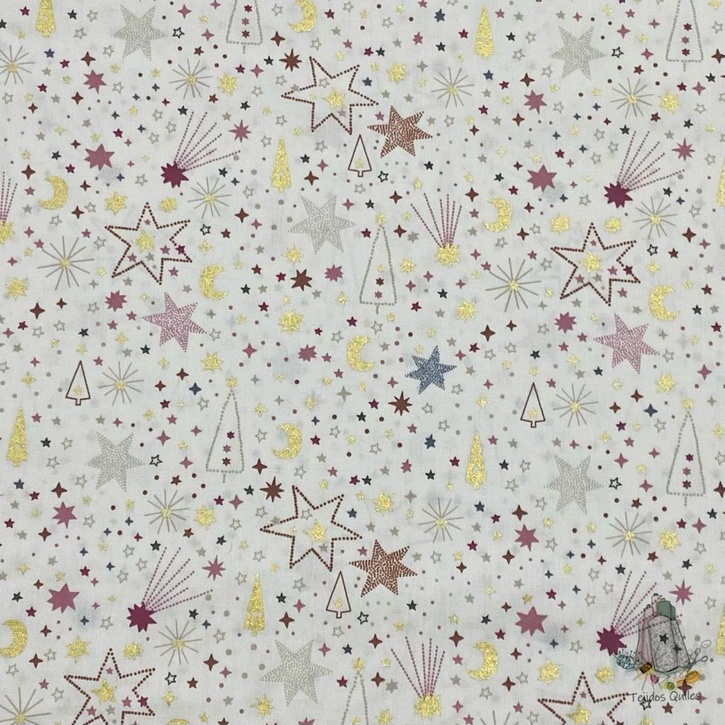 Navidad Estrellas Beig - Imagen 4