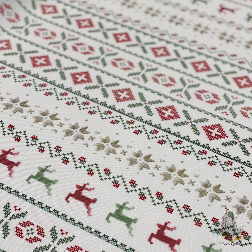 Mantel Navidad Punto de Cruz