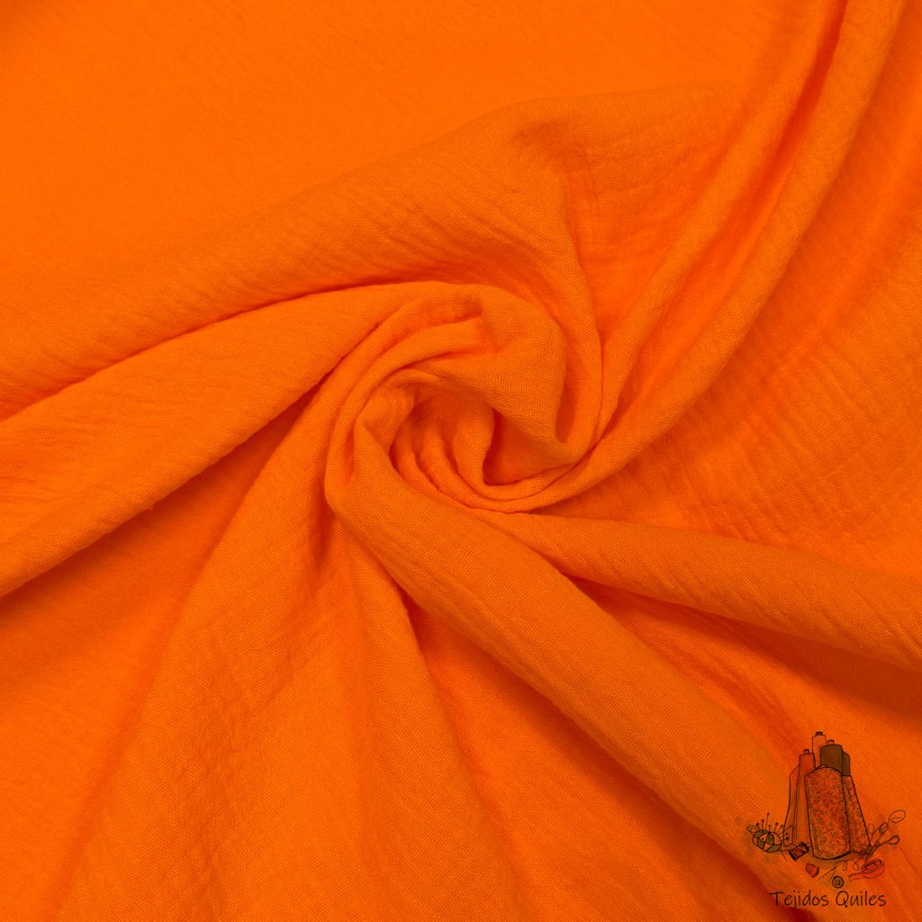 Muselina Flúor Naranja - Imagen 2