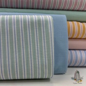 Rayas Velvet Eco Rustico Verde Agua
