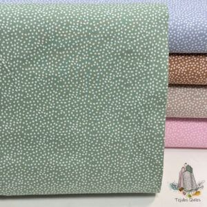 Popelín Básico Lunar Verde