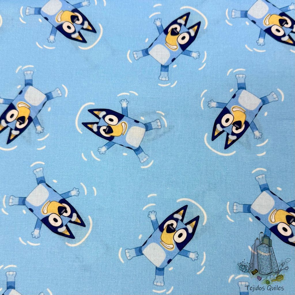 Popelín Bluey Azul - Imagen 3