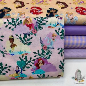 Popelín Princesas Disney Malva
