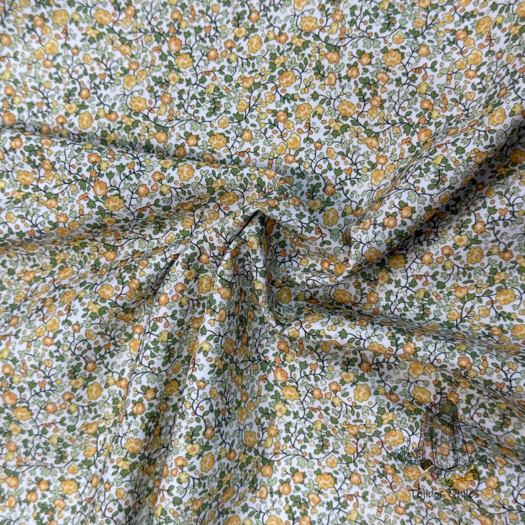 Popelín Liberty Bella Mostaza - Imagen 2