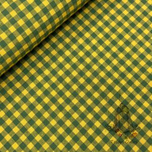 Vichy Seersucker Verde Mostaza